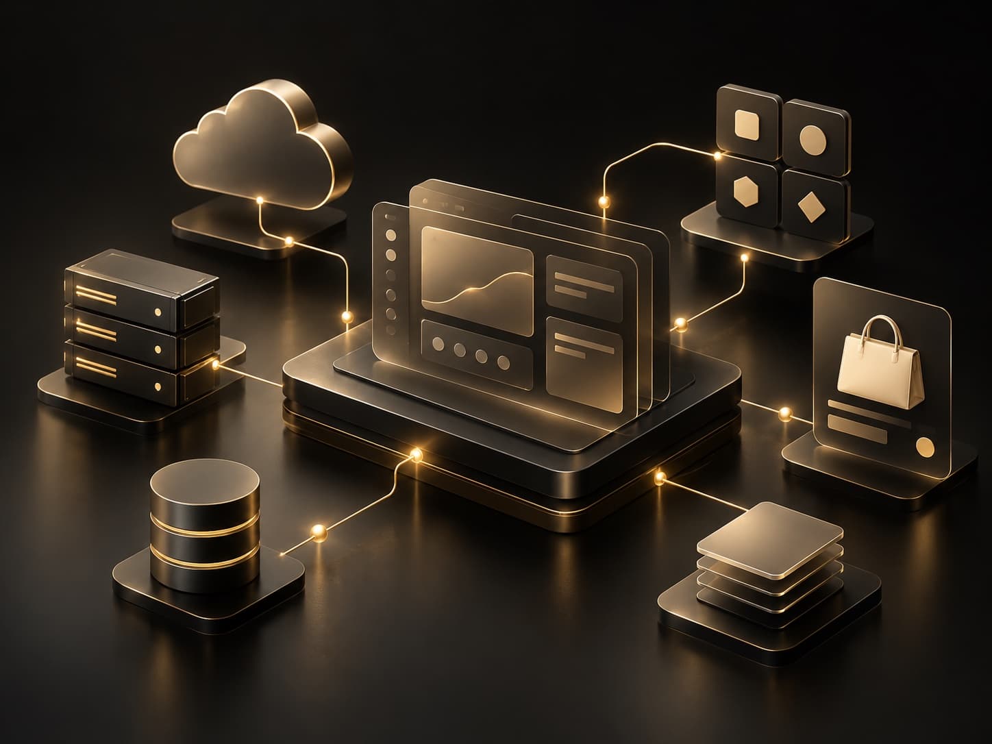 Connected cloud, backend, ecommerce, and integration systems